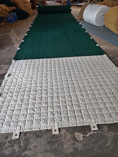 Image of Mat Cricket Pitch Mat, Green Canvas Fixed, 8ft x 66ft