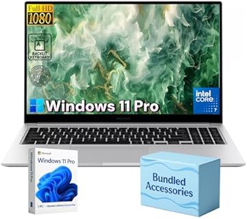 Galaxy Book4 Business Laptop - Windows 11 Pro, 15.6" FHD Display, Intel 10-Core 7-150U(up to 5.4 GHz), 14H Long Battery Life, Wi-Fi, Bluetooth, Copilot AI, Dolby Atmos | 16GB RAM + 2TB SSD