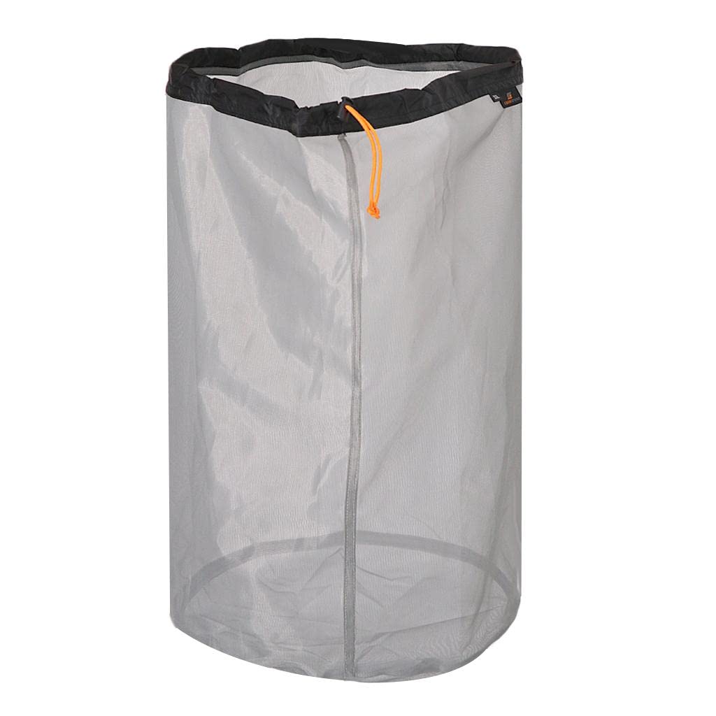 Sharplace (2 Packung) Ultra- Stuff Sack Aufbewahrungsbeutel Für Camping Mesh Bag Sport Netzbeutel - Schwarz, XXL