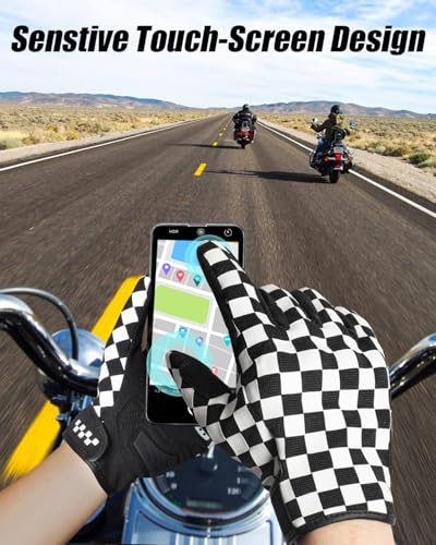 RIGWARL Touchscreen Motorcycle Gloves, Non-Slip Dirt Bike Gloves for Men Women, Breathable Motocross Glove for Riding ATV MTB - Image 4