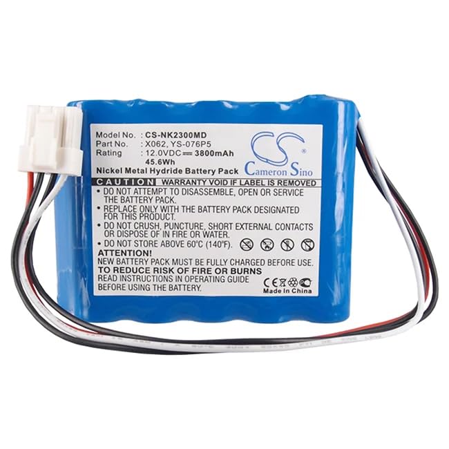 Amazon | 3800mAh バッテリー Nihon Kohden X062 YS-076P5 BSM-2300