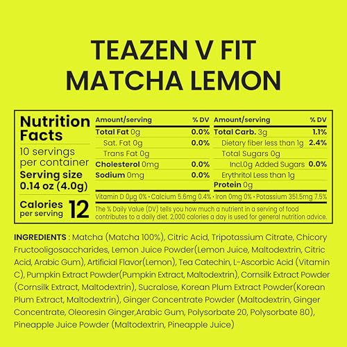 Té matcha limón en polvo 10 sticks sin azúcar miniatura 2
