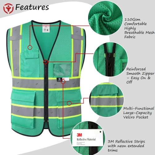 Image of Safety Vest for Men Women Reflective Construction Vest