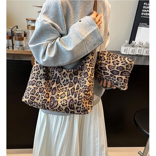 Bolso de mano mujer estampado leopardo multifuncional miniatura 4
