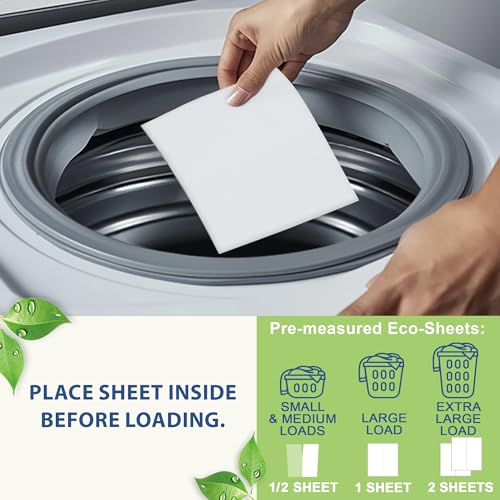 Image of MorningRain Eco Fabric Softener Sheets for Washing Machine - Fragrance-Free, Preservative-Free, Ultra-Concentrated - 5 Sheets for Up to 10 Loads, Anti-Static, Reduces Wrinkles, Softens Clothes