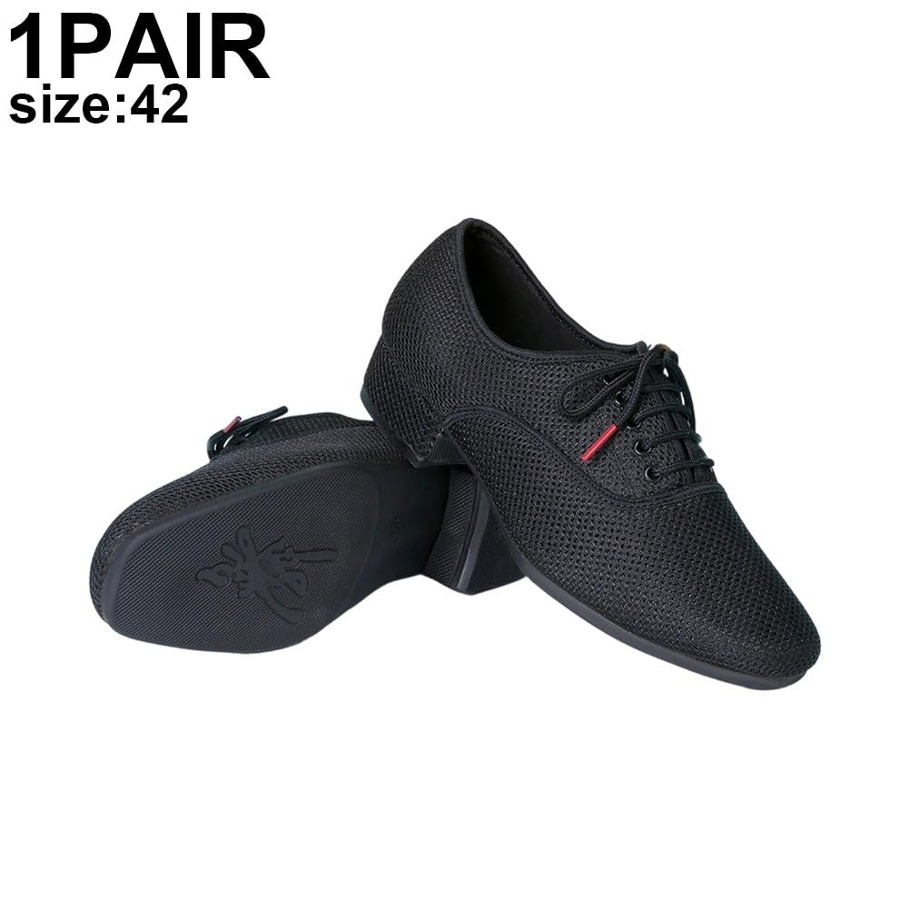 Zapatos De Baile De Salón para Hombre Elegantes con Cordones Negros Modernos Suela