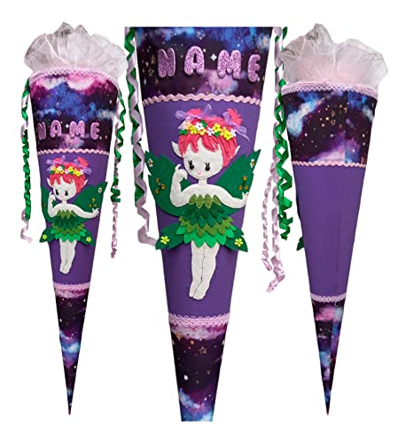 Fee Schultüte passend zum Step by Step Adventures of Ayuma, Fee mit Flügeln, für Mädchen, genäht, mit Name versehen