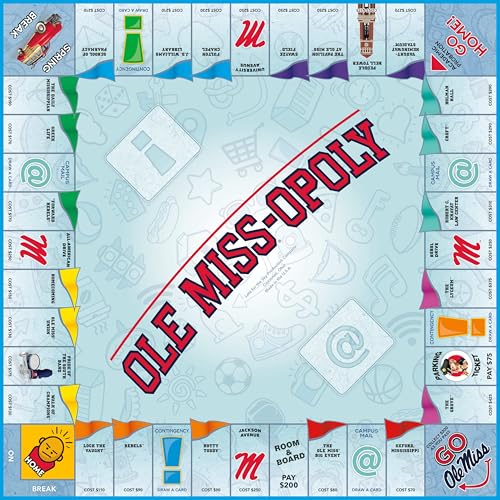 Juego de Mesa Ole Miss-Opoly Universidad de Mississippi miniatura 2