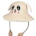 Piaoliangxue Oreilles Mobiles Lapin Parasol Chapeaux - Chapeau de bébé Jouet Airbag - Chapeau de pêcheur de Dessin animé - Casquette élastique pour Enfants (Adulte)