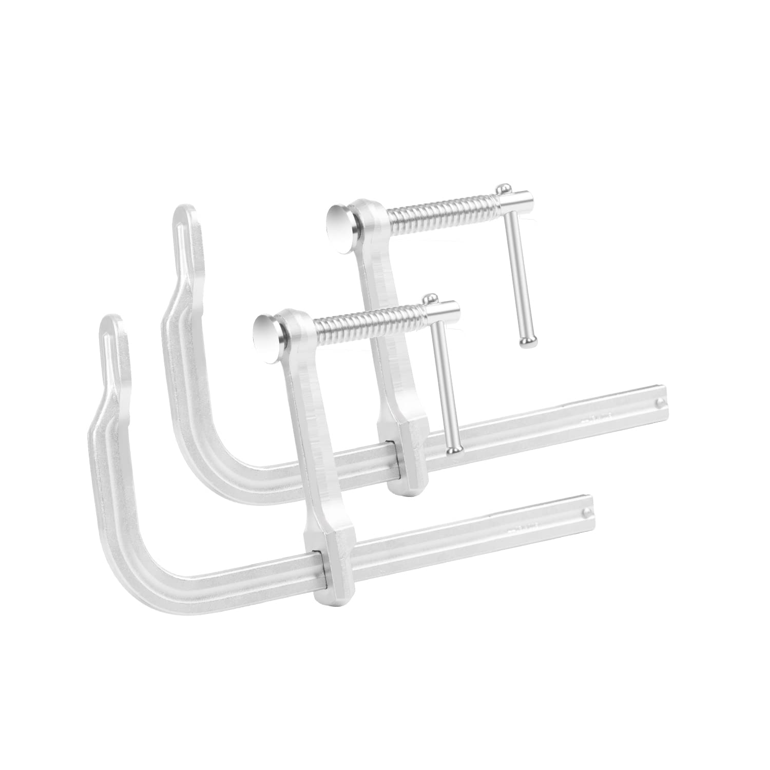 Photo 1 of Prostormer Bar Clamps, 6-Inch Sliding Head Steel Bar Clamp with Multifunctional Rotating Pad, Quick Adjustment - Ideal for Woodworking and Metalworking Projects, Pack of 2