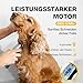 FuzzyFix Leise Hundeschermaschine Dichtes Fell, Profi Schermaschine Hund aus Edelstahl,Professionelle Hunde Haarschneidemaschine Hunderasierer für Dickes Lockiges Tierhaare,Weiß