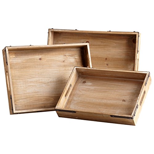 Cyan Design 05109 Staton Trays - Decorative Serving Trays for Entertaining