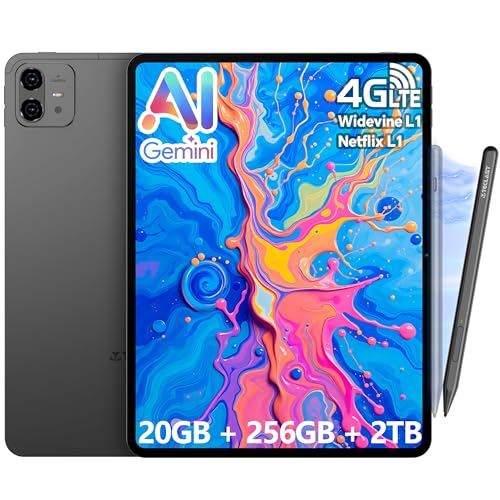 TECLAST 12.7 Zoll Tablet Android 2K Display Tablets Dual SIM LTE 8GB echter RAM 256GB(bis 4TB TF) Helio G99 Octa-Core 10000mAh Akku 30W Schnellladung inkl. Stylus Pen zum Zeichnen & Notizen