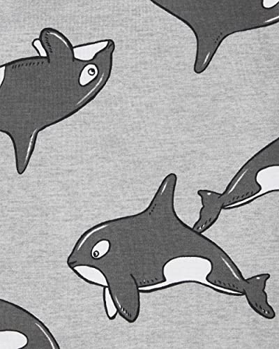 Carter's Boy’s 4-Piece Snug Fit Cotton PJs (as1, age, 3_years, Whale Grey/Stripe/Multi)3