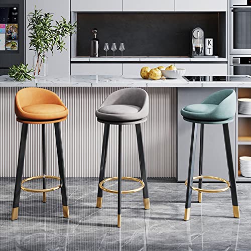 Tabourets de petit-déjeuner pivotants avec dossier compact de pub - 4