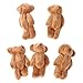 DUESI - 5 piccoli orsetti di peluche Kawaii in velluto perlato per bambole, regali, mini orsacchiotto