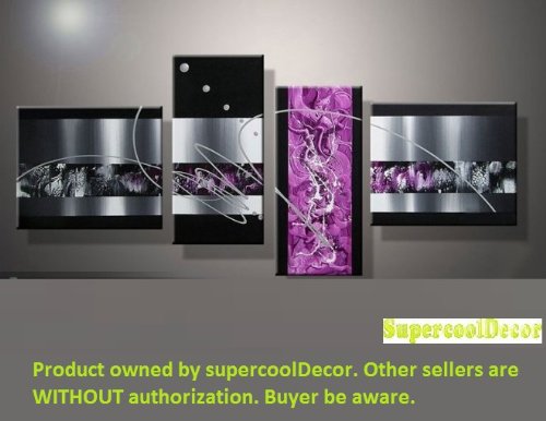 supercooldecor Ytnqq23 - Modern Abstract Oil Painting on Canvas Stretched-Framed Ready to Hang - Return Shipping Covered for Continental Us Regions