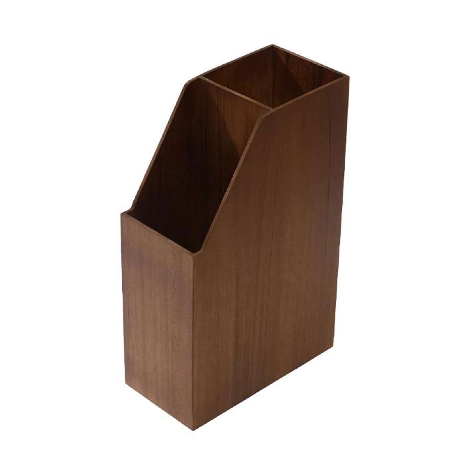 FCXWEVR Wooden Double Layer Umbrella Stand - Free Standing Holder for Umbrellas Canes & Walking Sticks - Stylish Entryway & Office nizer (Bruin)