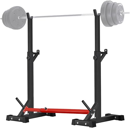 CANPA Soporte ajustable para sentadillas, multifunción, soporte para levantamiento de pesas, gimnasio, soporte de mancuernas para gimnasio en casa,
