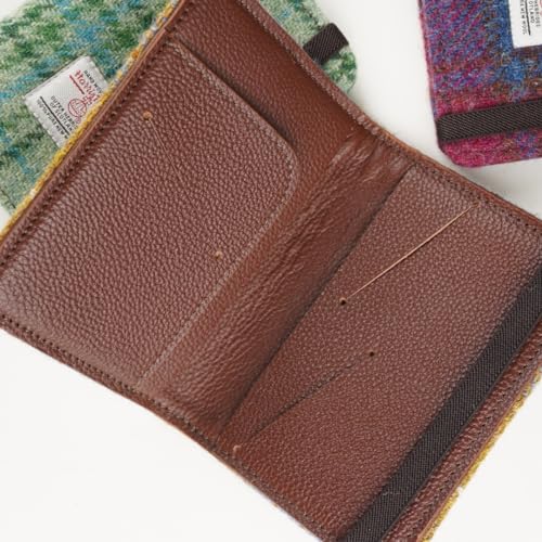 Harris Tweed Leather Passport Holder for Travel, Slim & Lightweight Passport Cover with Vaccine Card Slot, RFID Blocking, Ideal for Women and Men (No.873)4
