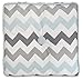 My Baby Sam Chevron Baby Throw Pillow, Aqua/Gray