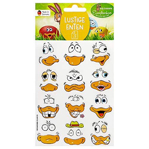Heitmann Eierfarben Sticker Lustige Enten, 10 g, 1007804