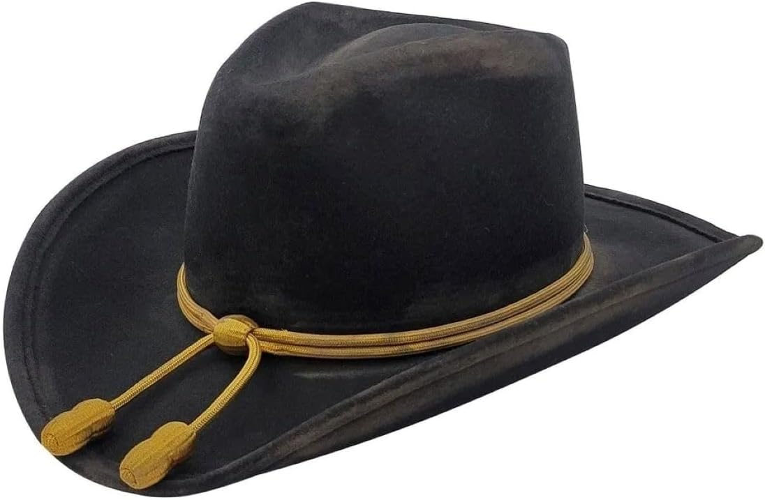 Men's Fort Crushable Wool Leather Hatband Cowboy Hat