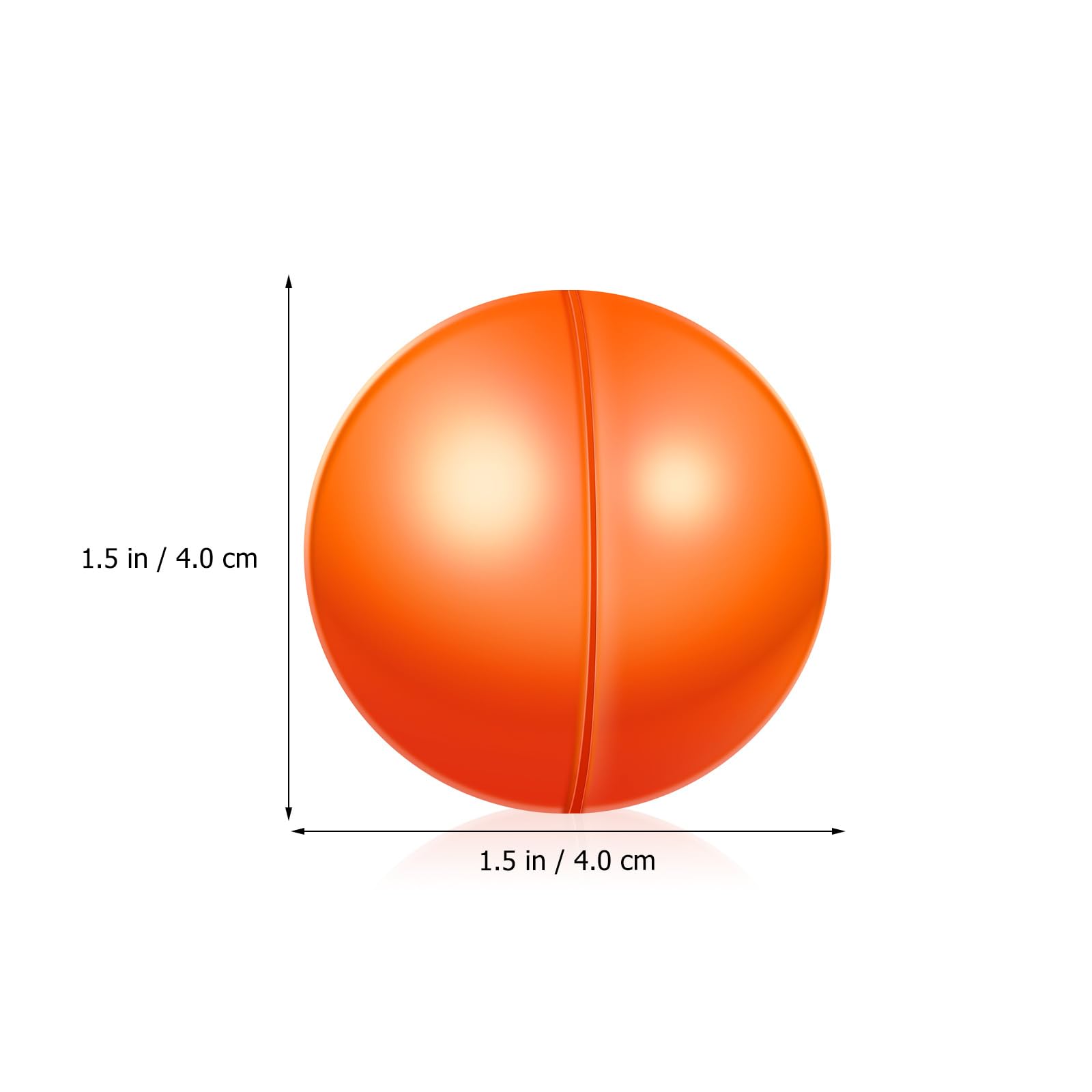 GANAZONO 25 Pezzi Palline Bingo Lotteria Palline Da Lotteria Formazione Palle Pong Gioco Palle Rotonde Palle Di Plastica (Arancione)