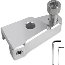 Motorcycle EZ Shift Neutral Gear Assist Compatible with 2000-2017 Harley Touring Twin Cam Road Glide, Road King, Street Glide, Electra Glide, Dyna and Softail Easy Auxiliary Bracket Mount Silver
