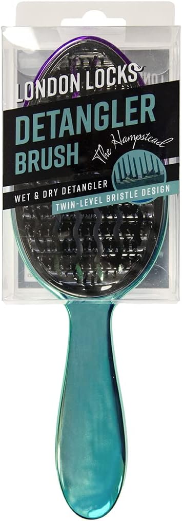 London Locks Hampstead Long Handled Detangle hair Brush Glossy and glamorous. Use this brush on long or short hair