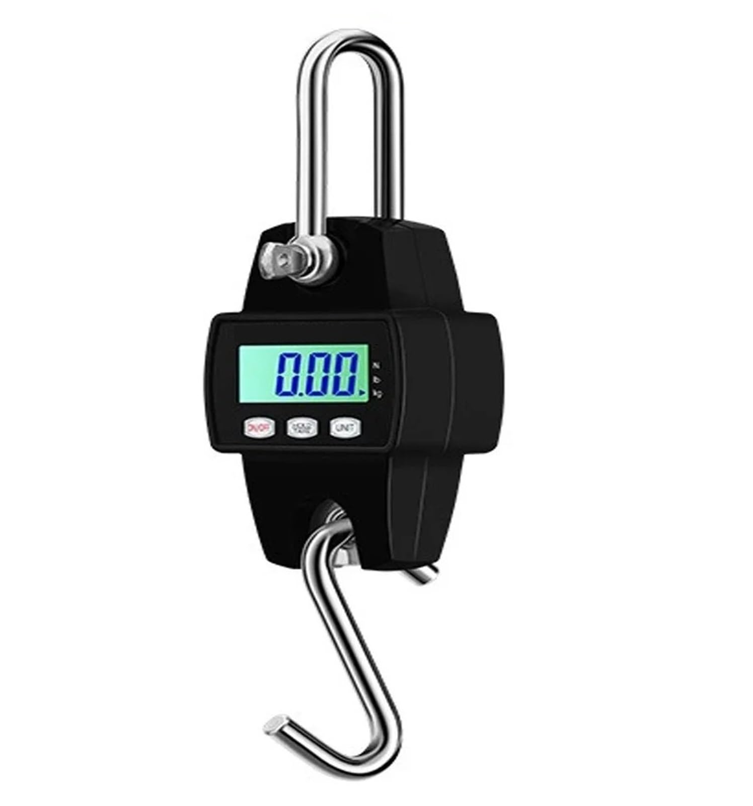 Digital Crane Scale, 660lb Digital Hanging Scale,Handheld 300Kg Mini Crane Scale with for Hunting Fishing.(Nero)