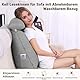 GOZYLA Keilkissen Lesekissen 60x50x20 cm: Dreieckige Baumwolle Verstellbar Nackenrolle Lendenwirbelstütze Rückenkissen Rückenstütze für Zuhause Büro Bett Sofa Wand Wohnmobil Lesebegeisterte