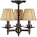 Framburg 2516 MB 3-Light Sheraton Flush/Semi-Flush Mount, Mahogany Bronze