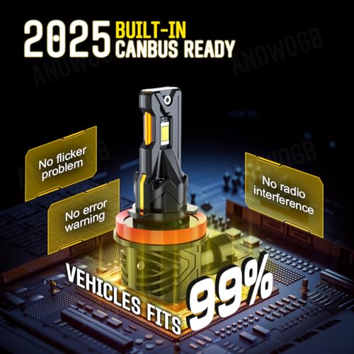 Luces compatibles para Nissan Sentra H11 Haz Alto y Bajo Paquete 4 miniatura 6