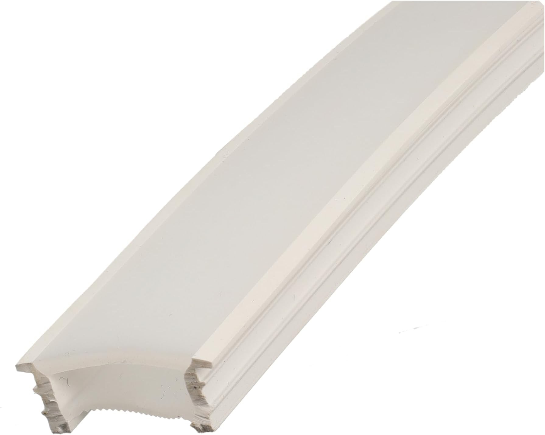 JANDEI - Flexible Silicone Sleeve without Base for LED Strip, Rectangular, 20mm x 10mm, 5 Metres, Suitable for Indoor, White Housing (LED Strip Not Included)