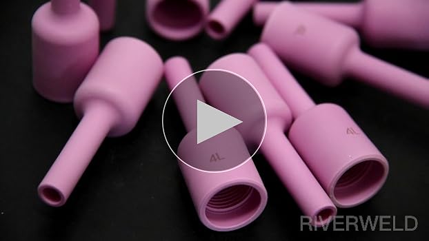RIVERWELD TIG Gas Lens Alumina Nozzle Ceramic Cup Long Size