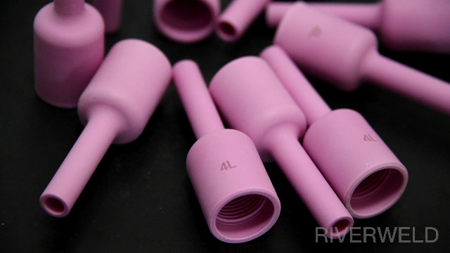 RIVERWELD TIG Gas Lens Alumina Nozzle Ceramic Cup Long Size