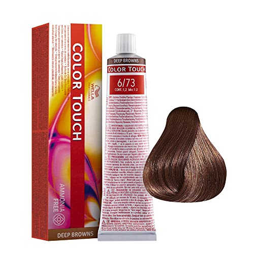 Wella - 6/73 Biondo Scuro Sabbia Dorato Color Touch Senza Ammoniaca - Linea Deep Browns