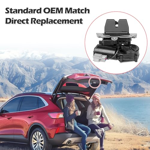 Image of GJ5Z-7443150 Liftgate Hatch Lock Truck Latch Actuator Compatible with Ford Escape 2017 2018 2019, Rear Tailgate Trunk Lock Actuator Assembly Replace GJ5Z-7443150-B