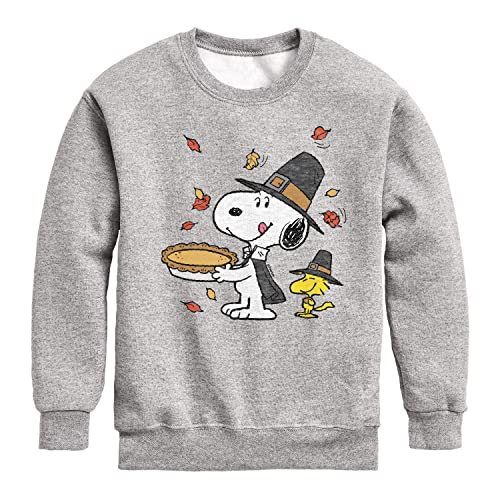HYBRID APPAREL - Peanuts - Thanksgiving Scene - Toddler And Youth Crewneck Fleece Sweatshirt