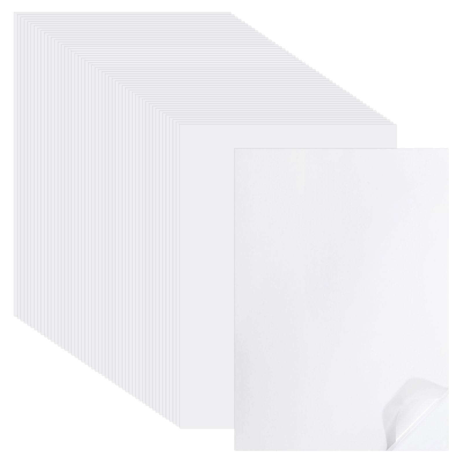 GLOBLELAND 50 feuille de Papier Autocollant Washi Imprimable A4 translucide et Auto Adhésif pour Manuels Carnets Stickers DIY Imprimante Jet D'Encre Agenda Albums Cahiers Scrapbooking Cartes