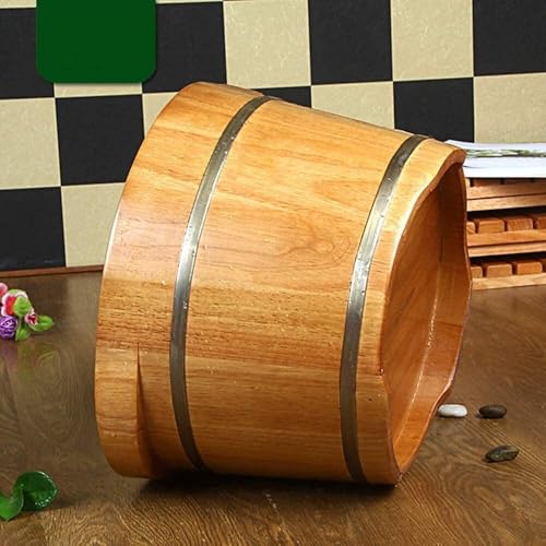 Palangana para baño de pies de roble natural miniatura 6