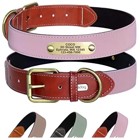 Didog Collar de perro reflectante personalizado con placa de identificación Cover