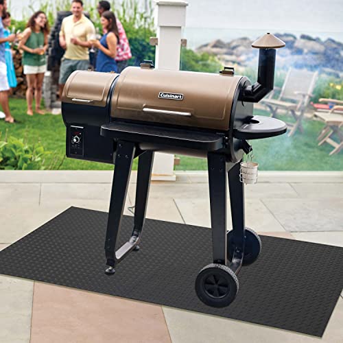 Image of Cuisinart Premium Deck and Grill Mat, 65 inch x 36 inch, Non-Slip Rubber Mat for BBQ, Griddle and Grill All Season Protection for Patio, Deck and Porch