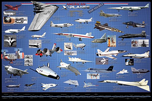 EuroGraphics American Aviation-X-Planes Poster, 36 x 24 inch