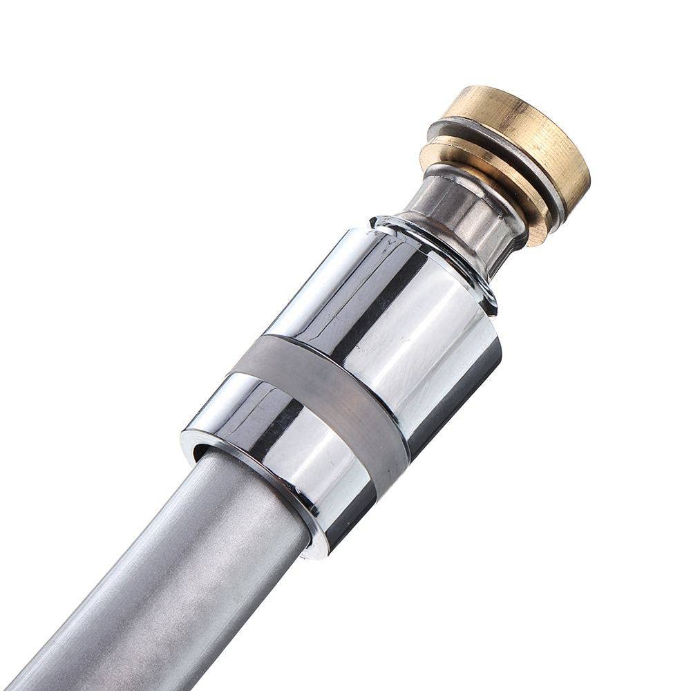 Manguera de ducha flexible de PVC de 2 m de alta presión con diseño antitorceduras, compatible con cabezales de ducha y bañeras de mano, fácil de instalar