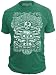 This Well Defend Lucky Clover - Mens Vintage T-Shirt Skeleton Shamrock Party Made Of USA Cotton, Green (X-Large)