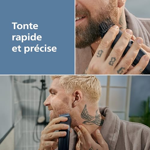 Tondeuse à Barbe Série 3000 Lames en Métal Auto affûtées 40 Hauteurs de Coupe Réglables Sabot Lift et Trim 100% Étanche - vue 4