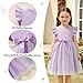 Sinhoon Toddler Girl Tulle Dress Summer Ruffle Sleeveless Baby Girl Fashion Casual Dresses(purple,3T)