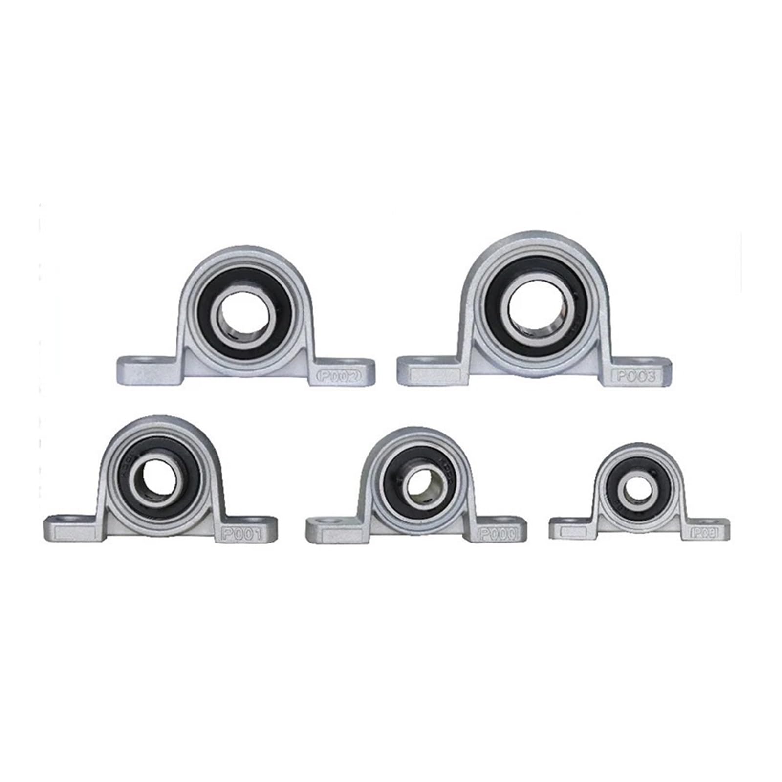 Roulement à billes avec support KP000 10mm en alliage de zinc de 4 pièces